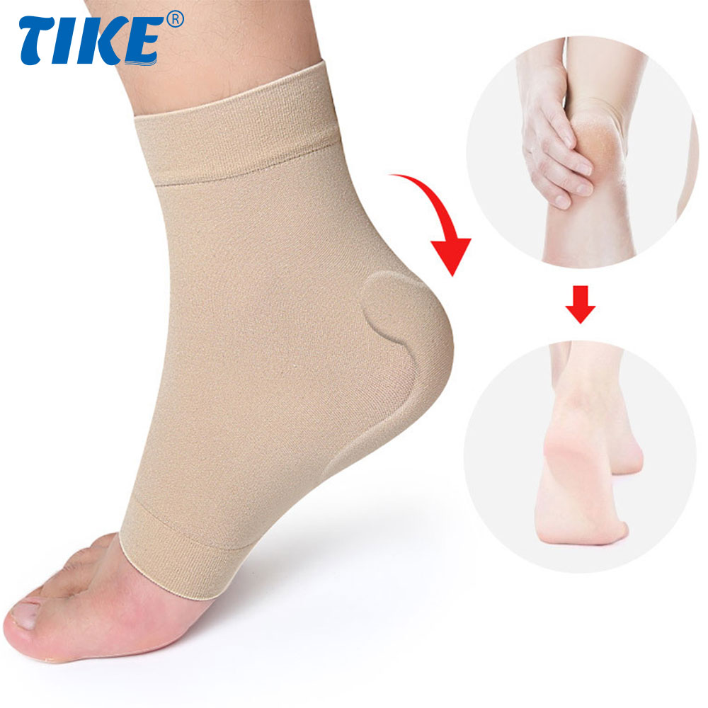 Ankle Brace Sock - 1Pair Boot Bumper Gel Pad Sleeve