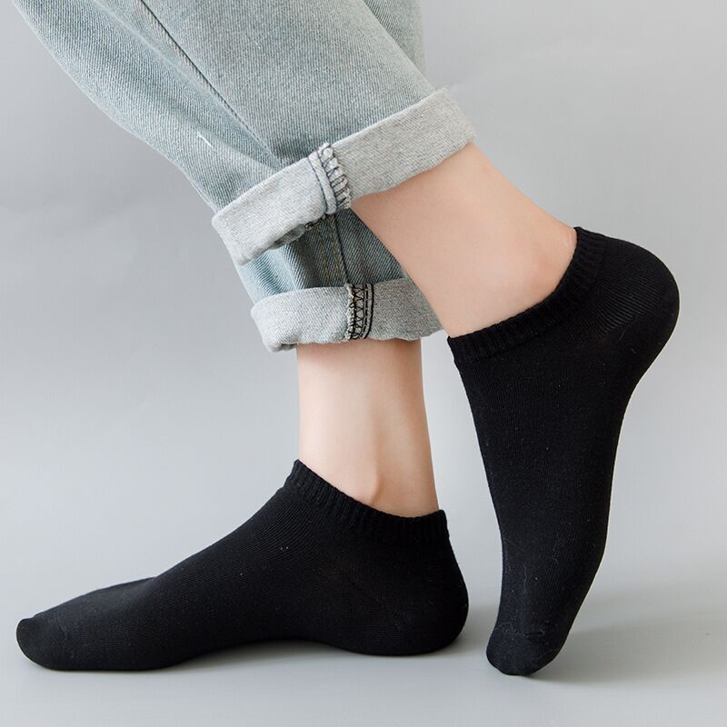 10 Pairs Bulk Black & White No - Ankle Sock Low Cut ulasan dan harga