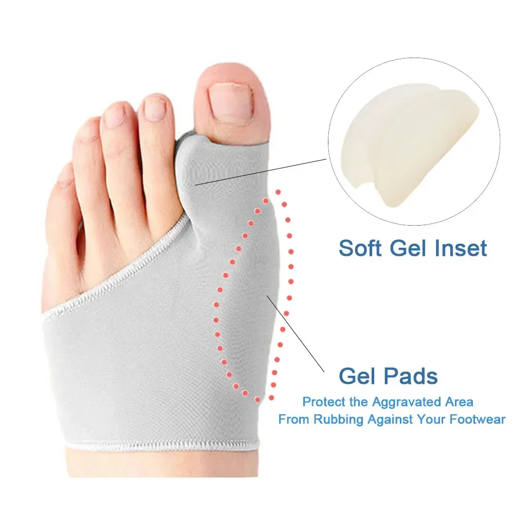 1/2Pair Toe Separator Hallux V - Ankle Brace Sock ulasan dan harga