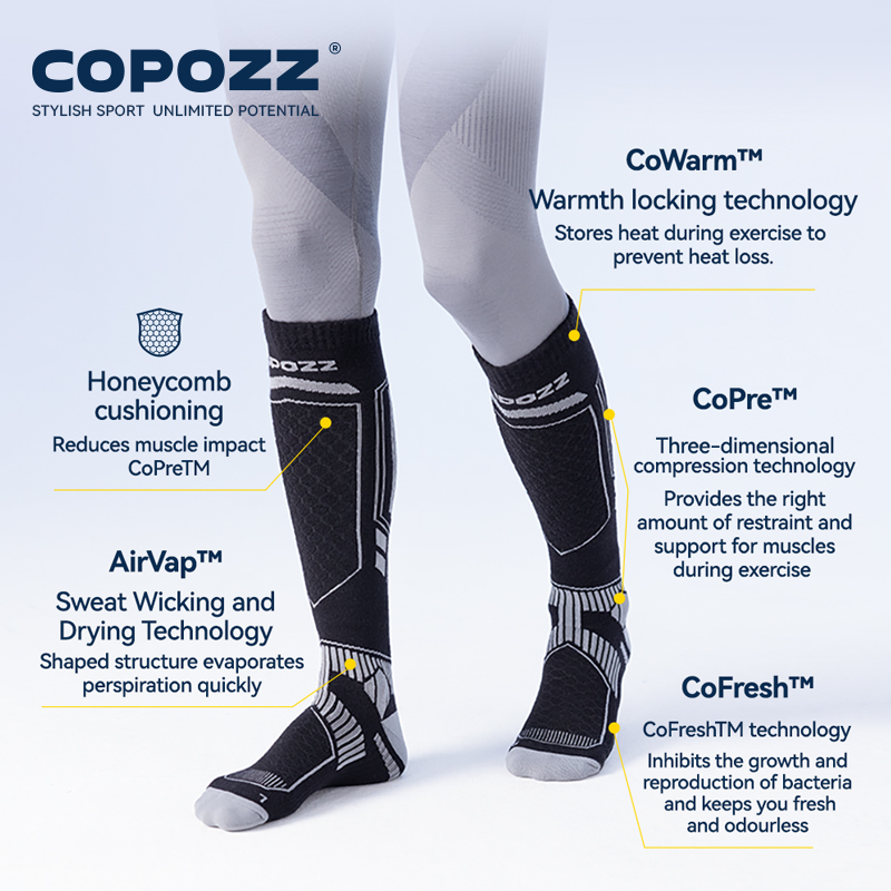 COPOZZ New Winter Ski Socks Me - Thermal Sock Winter ulasan dan harga
