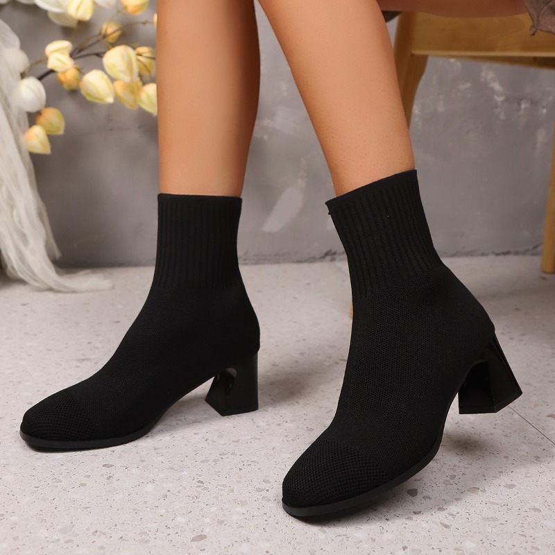Women's Ankle Boots Knitted He - No Show Sock Women ulasan dan harga
