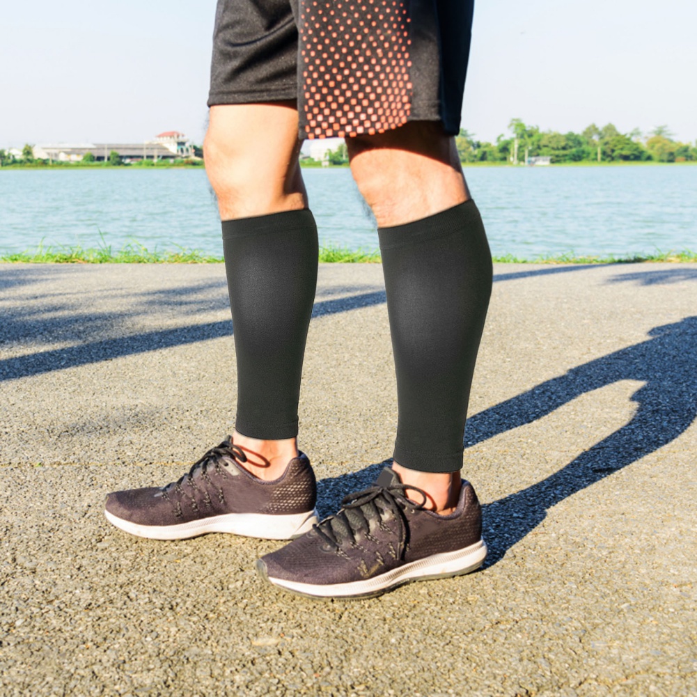 1 Pair Fitness Running Compres - Compression Sleeve Calf ulasan dan harga