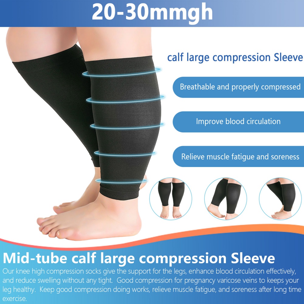 1 Pair Fitness Running Compres - Compression Sleeve Calf ulasan dan harga