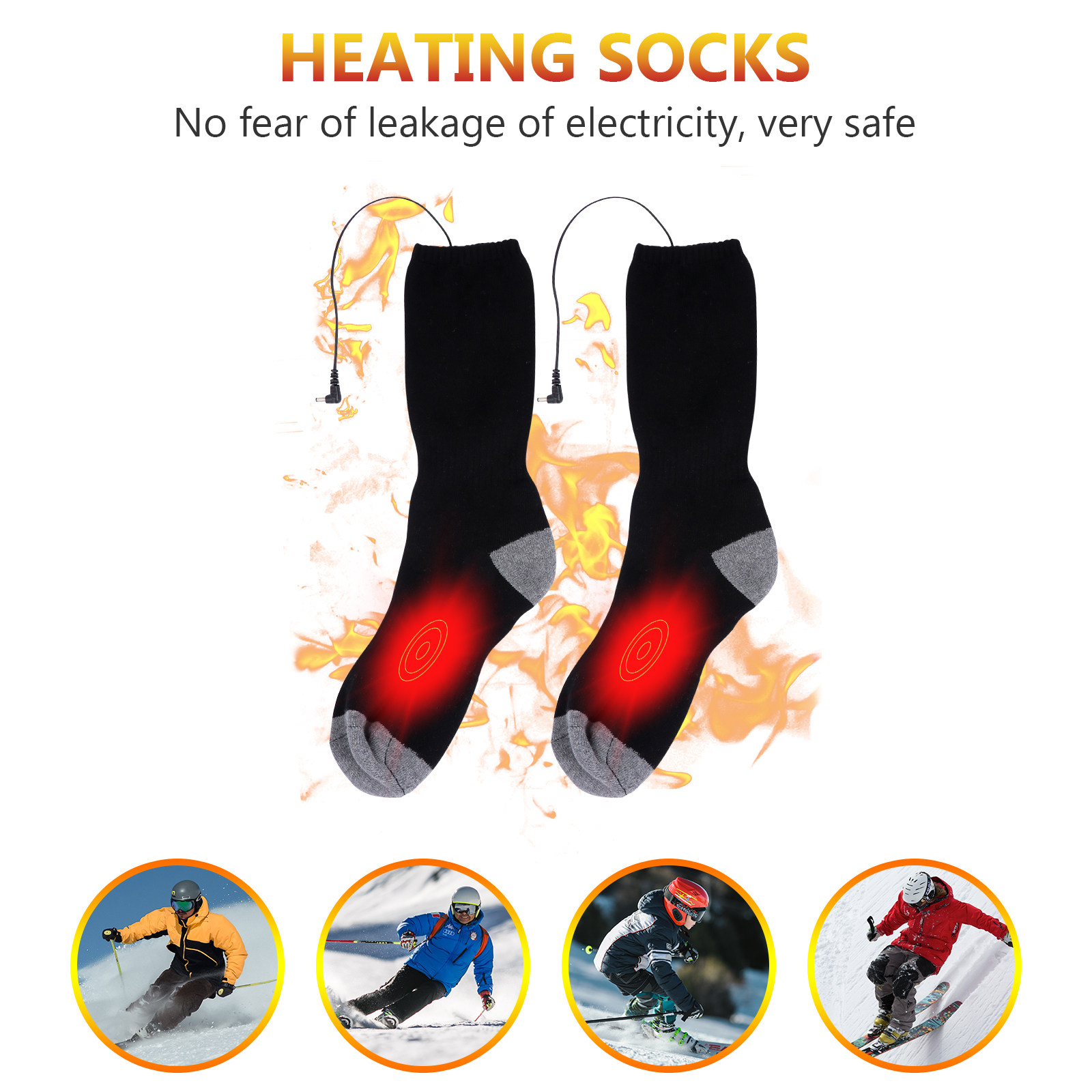 1Set Heated Thermal Socks Warm - Thermal Sock Winter ulasan dan harga