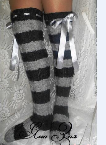 Women Thigh-high Knit Stocking - Thigh High Sock Stay Up ulasan dan harga