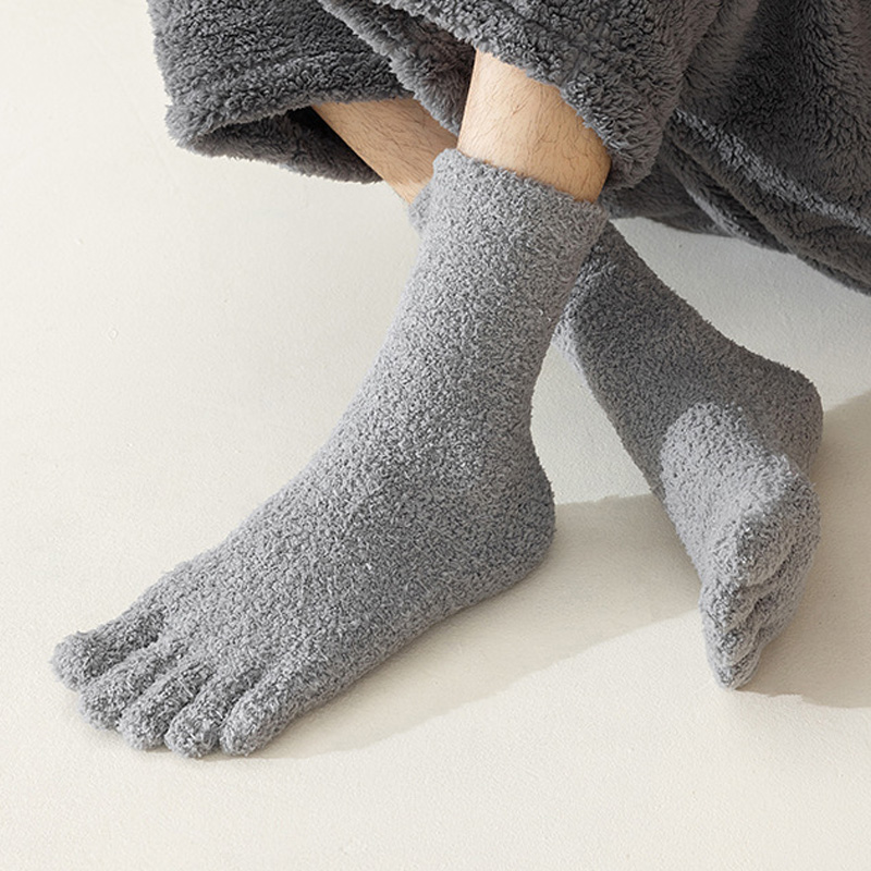1/5 Pairs Mans Thermal Toe Soc - Thermal Sock Winter ulasan dan harga